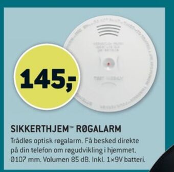 XL-BYG Sikkerthjem røgalarm tilbud