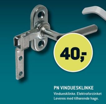 XL-BYG Pn beslag vinduesklinke tilbud