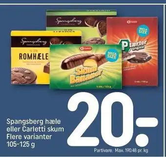 REMA 1000 Spangsberg hæle el. carletti skum tilbud