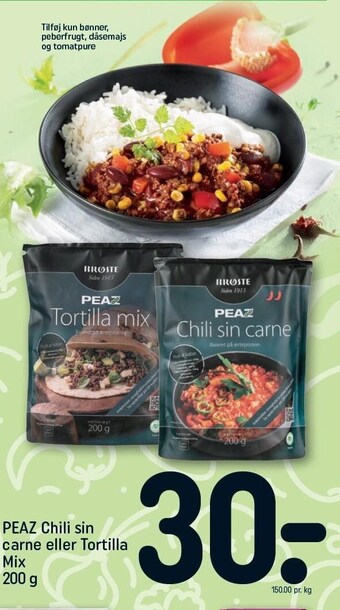 Peaz chili sin carne el. tortilla mix