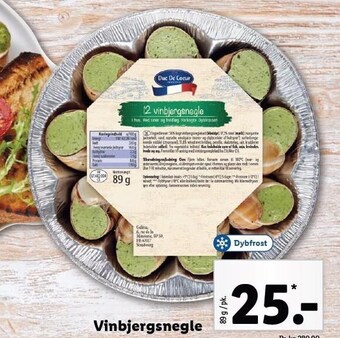 Lidl Vinbjergsnegle tilbud