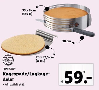 Lidl Kagespade/Lagkagedeler tilbud