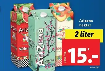Lidl Arizona nektar 2 liter tilbud