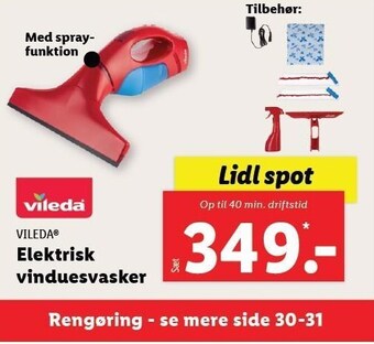 Lidl Elektrisk vinduesvasker tilbud