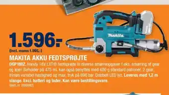 Stark Makita Akku Fedtsorøjte tilbud