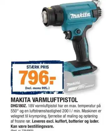 Stark Makita Varmluftpistol tilbud
