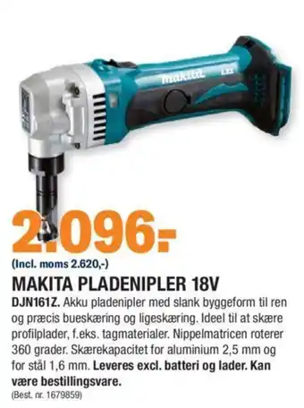 Stark Makita Pladenipler 18V tilbud