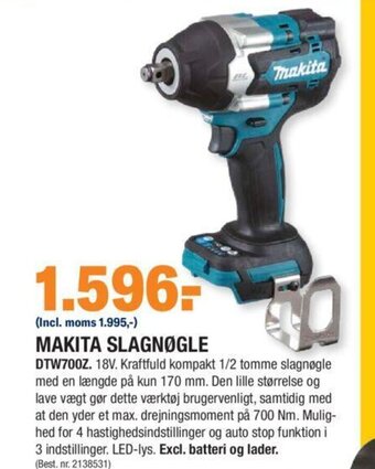Stark Makita Slagnøgle tilbud