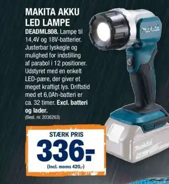 Stark Makita Akku Led Lampe DeadML808 tilbud
