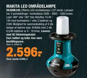 Stark Makita Led Områdelampe tilbud