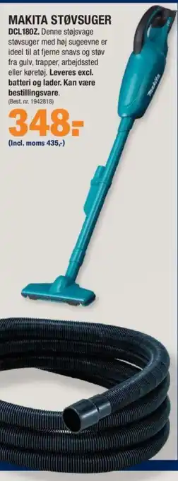 Stark Makita Støvsuger DCL 180Z tilbud