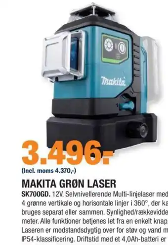Stark Makita Grøn Laser tilbud