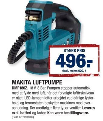Stark Makita Luftpumpe tilbud