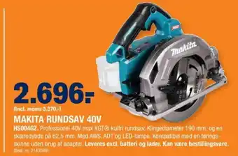 Stark Makita Rundsav 40V tilbud