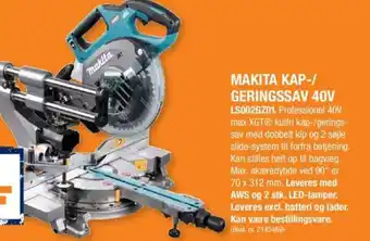 Stark Makita Kap-/Geringssav 40V tilbud