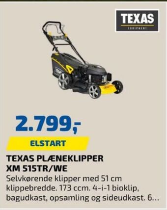 Davidsen Texas plæneklipper tilbud