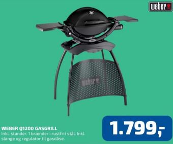 Davidsen Weber Q1200 gasgrill tilbud