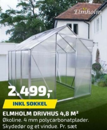 Davidsen Elmholm drivhus tilbud