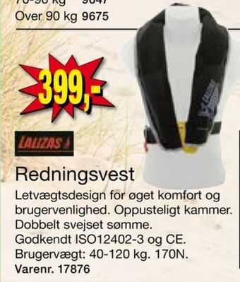 Harald Nyborg Lalizas redningsvest tilbud