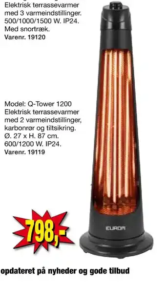 Harald Nyborg Eurom terrassevarmer tilbud