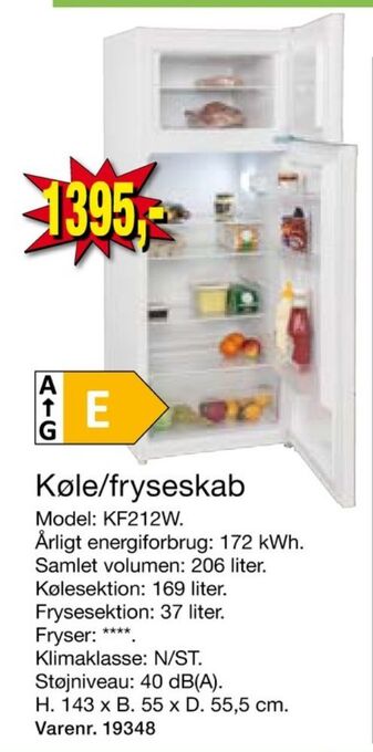 Harald Nyborg Wasco køle/fryseskab tilbud