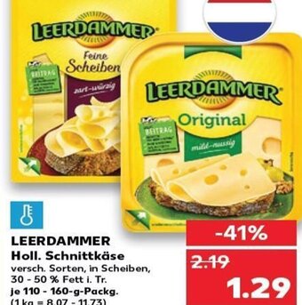 Kaufland DE Leerdammer Holl. Schnittkäse tilbud