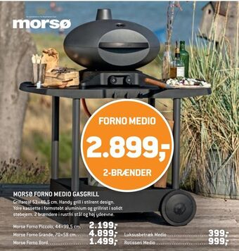 XL-BYG MORSØ FORNO MEDIO GASGRILL tilbud