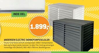 XL-BYG Andersen electric varmepumpeskjuler tilbud