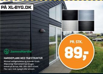 XL-BYG Hardieplank med træstruktur tilbud