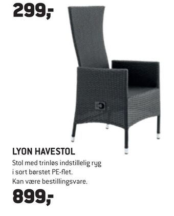 XL-BYG Lyon havestol tilbud