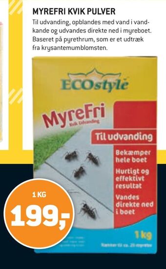 XL-BYG Myrefri kvik pulver tilbud