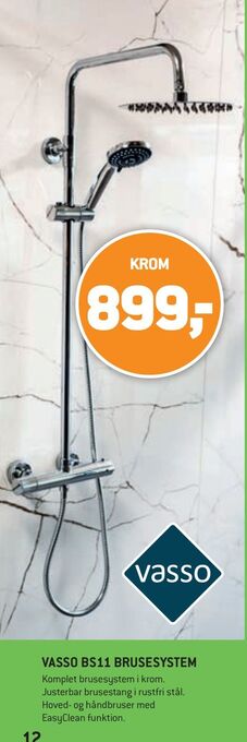XL-BYG Vasso bs11 brusesystem tilbud