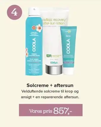 Solcreme + aftersun