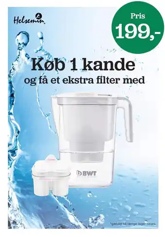 Køb 1 kande og få et ekstra filter med