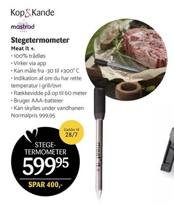 Kop & Kande Stegetermometer tilbud