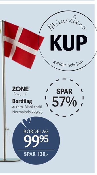 Kop & Kande Bordflag tilbud
