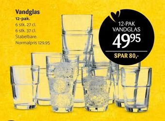 Kop & Kande Vandglas tilbud