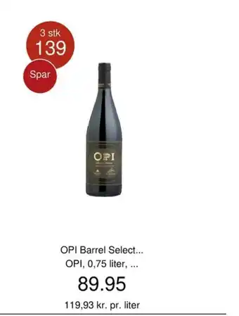 OPI Barrel Select