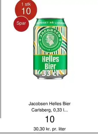 Jacobsen Helles Bier Carlsberg
