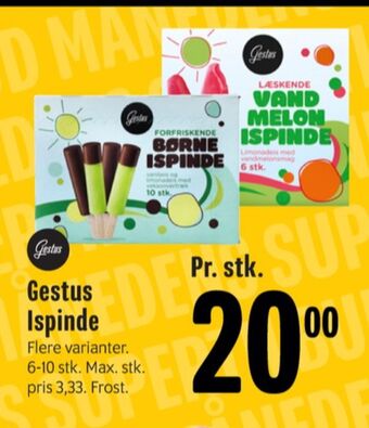 Min Købmand Gestus ispinde tilbud