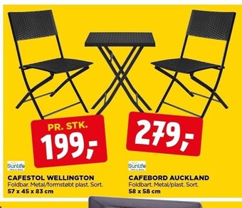 jem & fix Cafestol Wellington el. cafebord Auckland tilbud