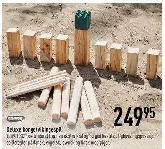 Imerco Deluxe konge/vikingespil tilbud