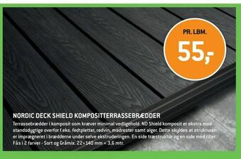 XL-BYG Nordic deck shield kompositterrassebrædder tilbud