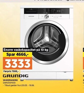 Power Vaskemaskine tilbud