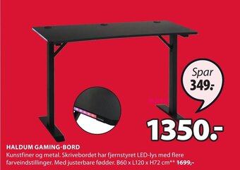 JYSK Haldum Gaming-Bord tilbud