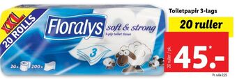 Lidl Floralys toiletpapir tilbud