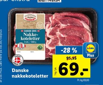 Lidl Vilstrupgård nakkekoteletter tilbud