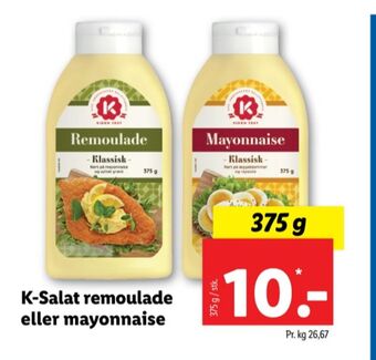 Lidl K-salat remoulade tilbud