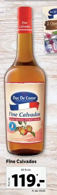 Lidl Duc de coeur calvados tilbud