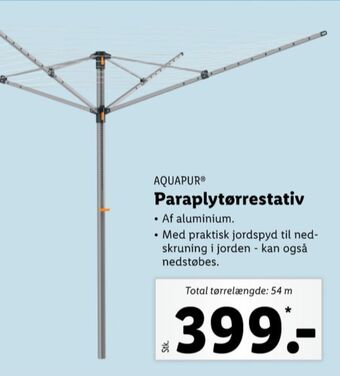 Lidl Aquapur tørrestativ tilbud